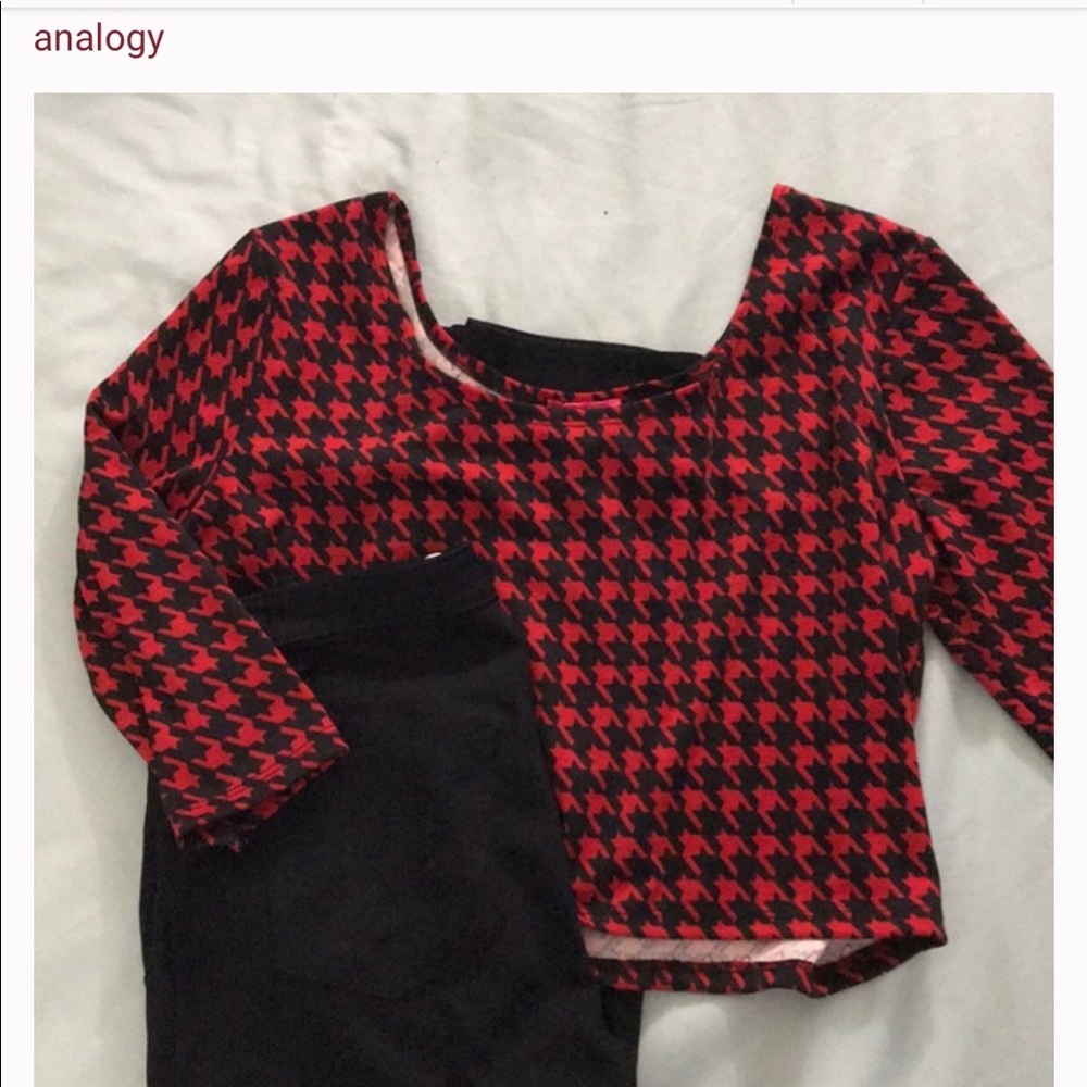 Analogy printed crop top